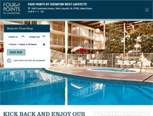 Tablet Screenshot of fourpointswestlafayette.com